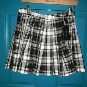 Pleated Skirt Cheerleader Skirts Plaid School Girl